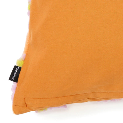 Flower Boa Cushion Cover 450 X 450 Orange