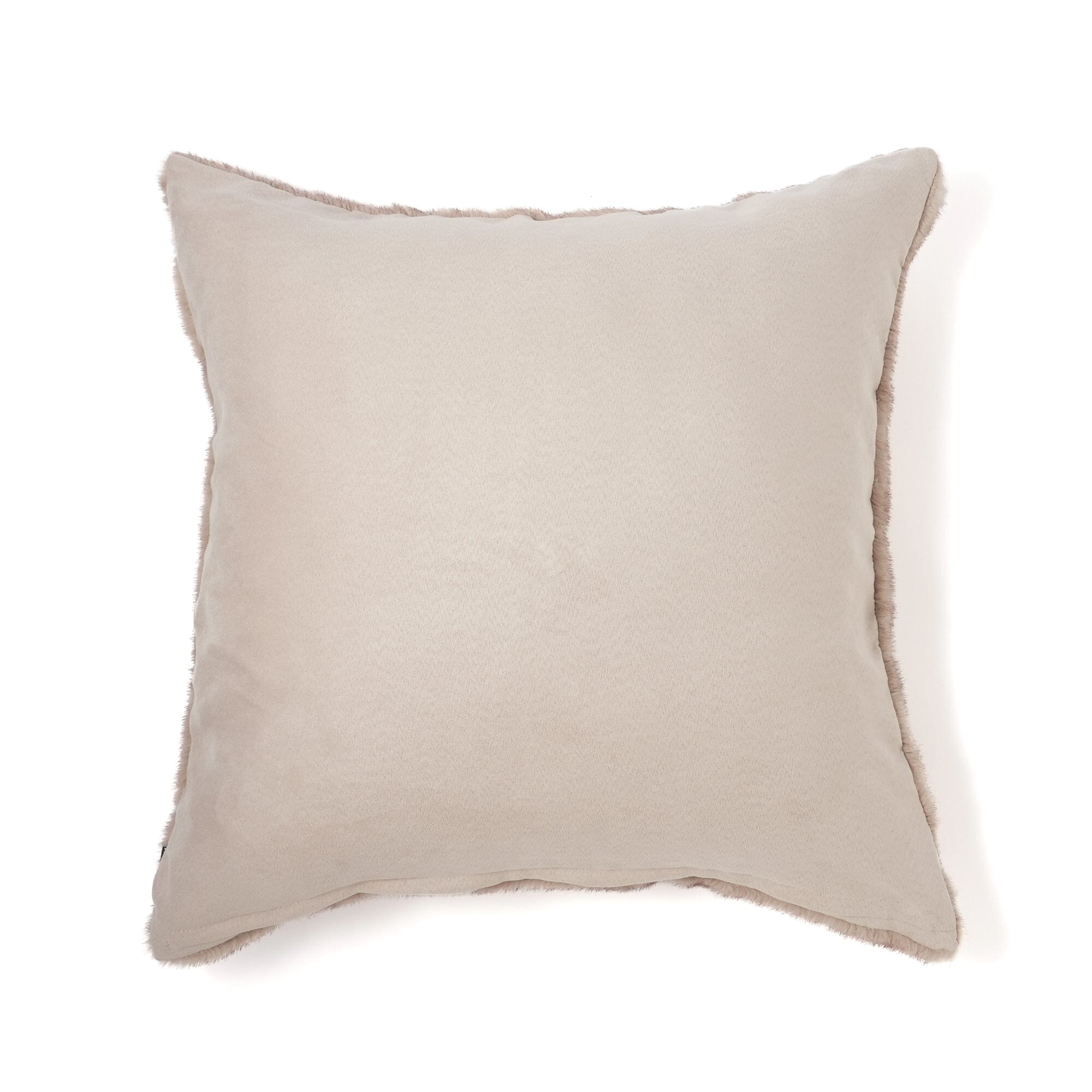 Fur Cushion Cover 600X600 Beige