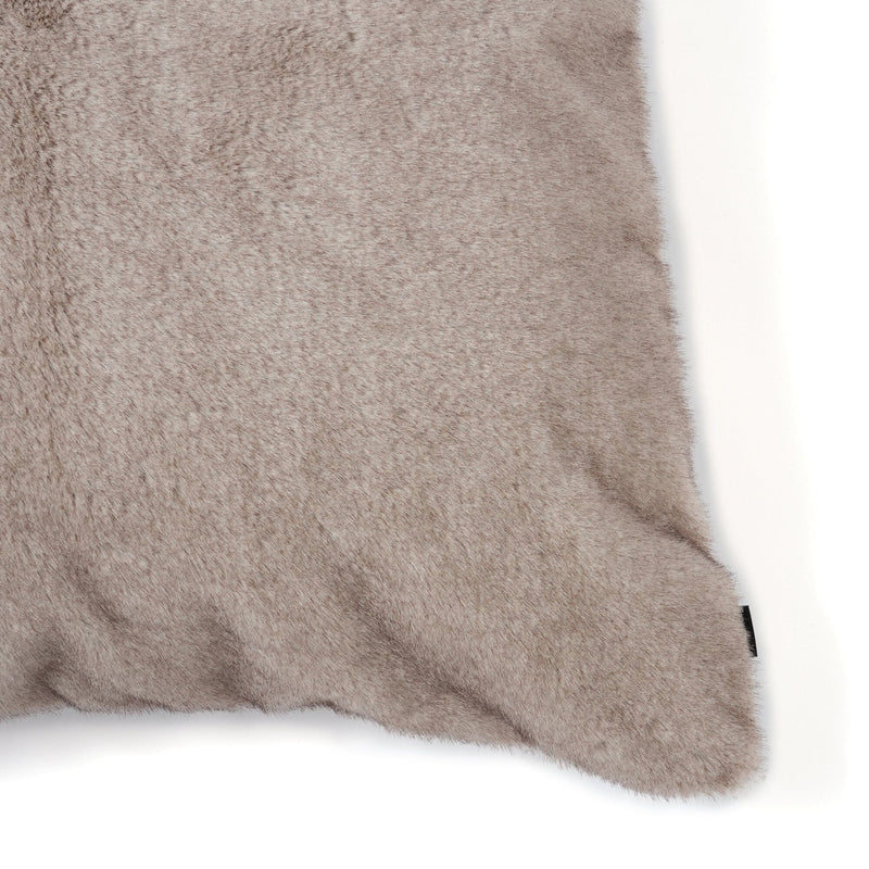 Fur Cushion Cover 600X600 Beige