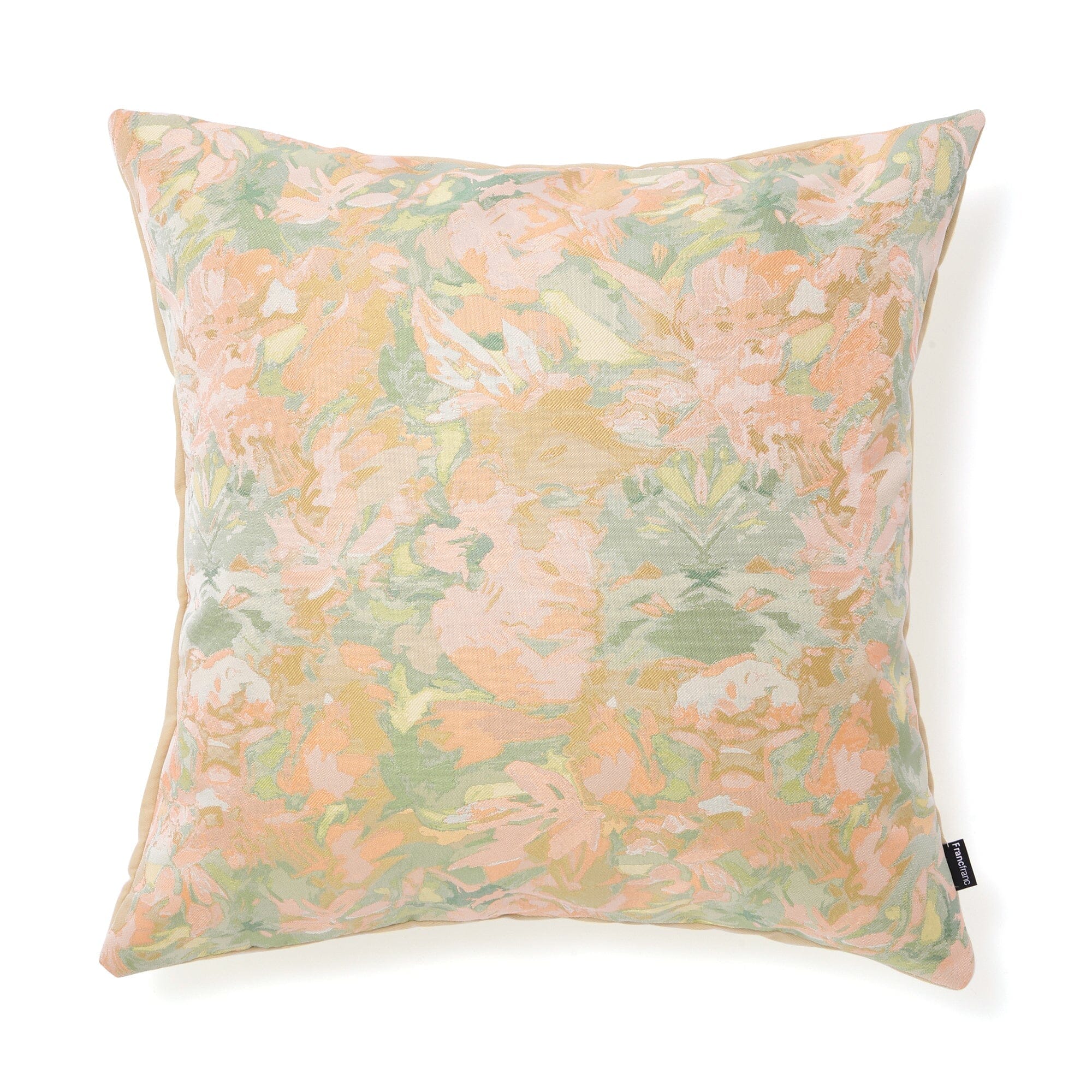 Jq Drawing Cushion Cover 450X450 Green X Orange