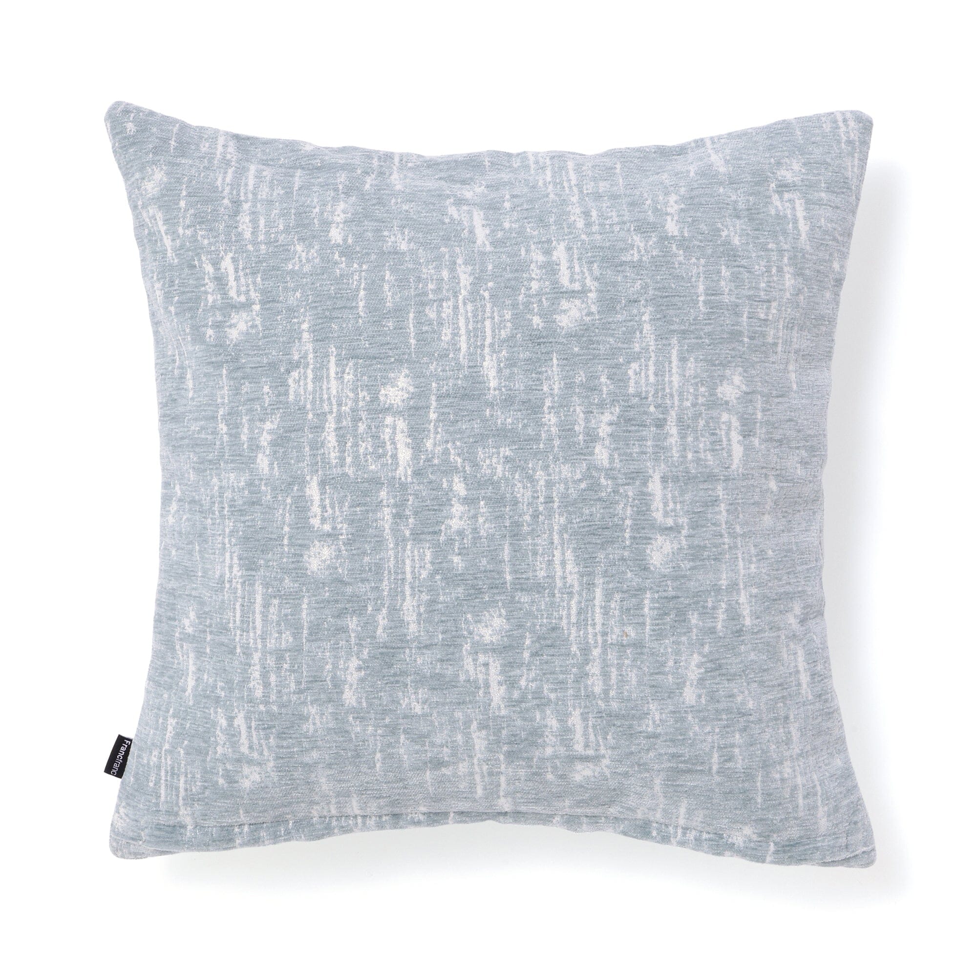 Velvet Jacquard Cushion Cover 450 X 450 Light Blue X Silver