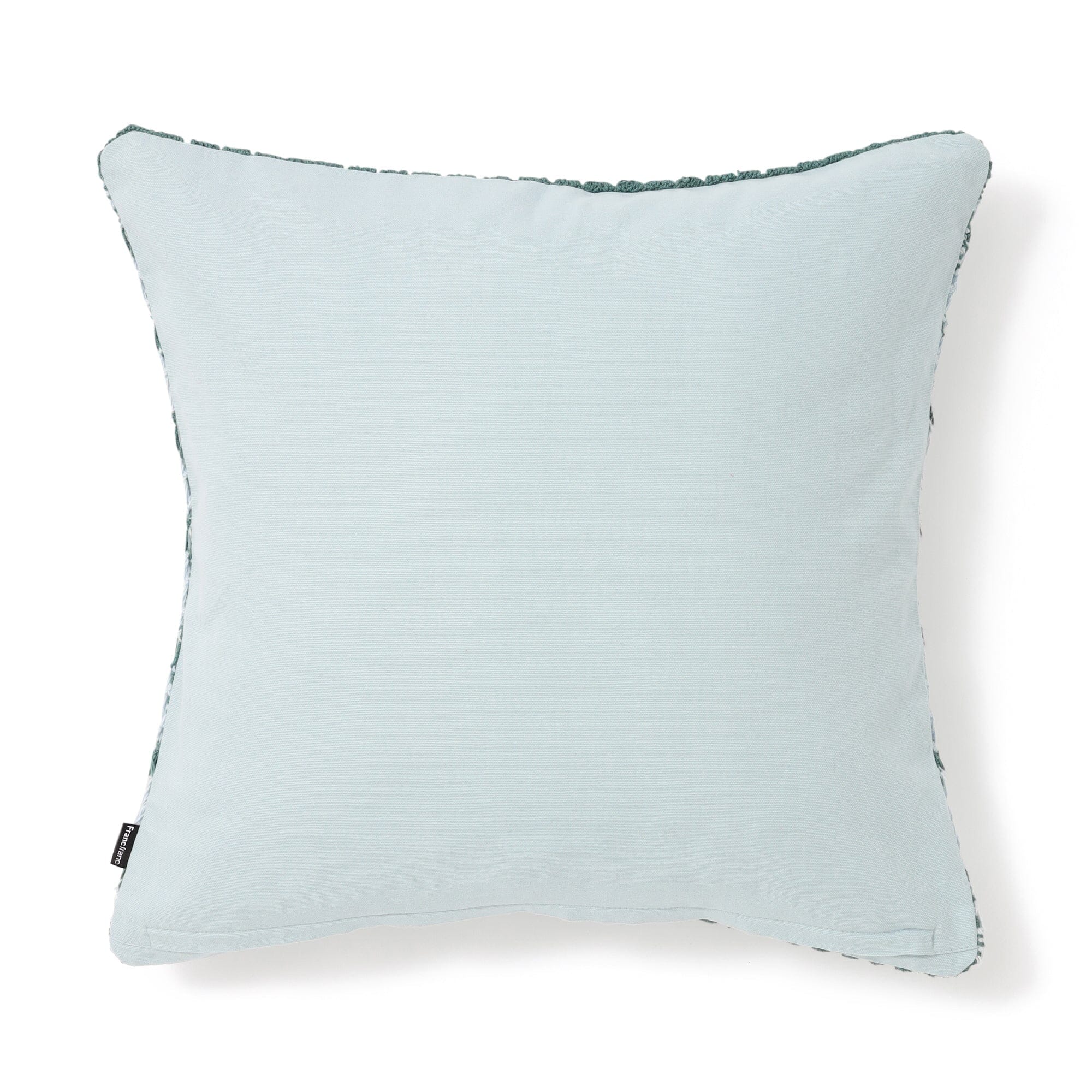 Border Crochet Cushion Cover 450 X 450 Blue