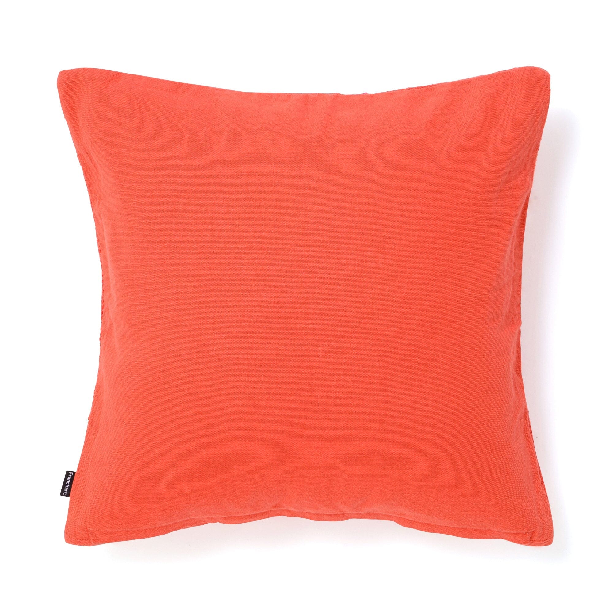 Bicolor Pom-Pom Cushion Cover 450 X 450 Orange X Purple