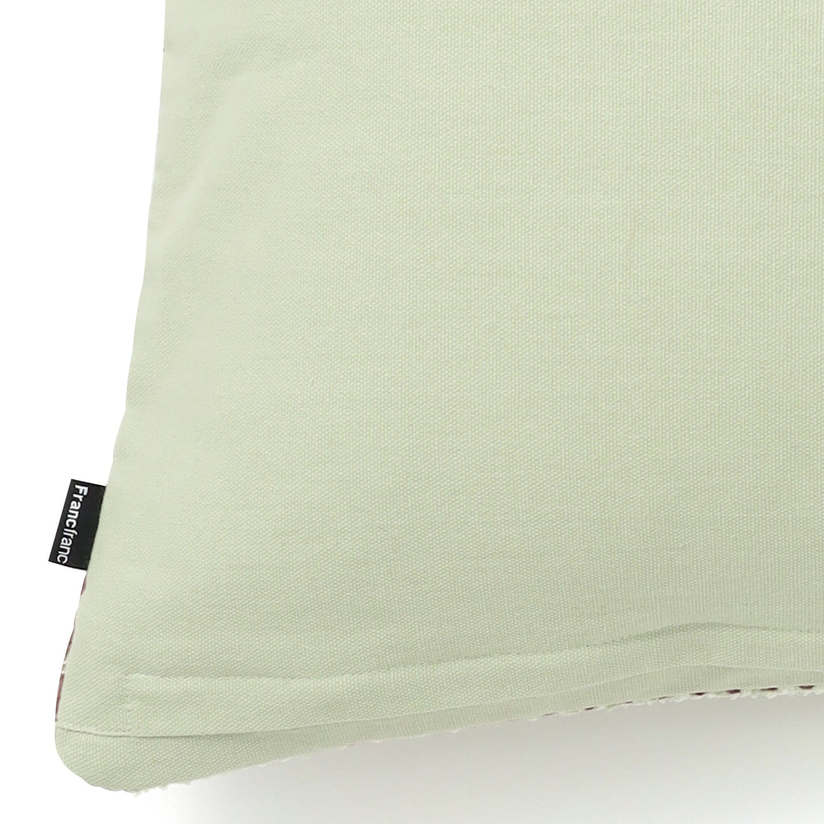 Chenille Line Cushion Cover 450 X 450 Light Green X Brown