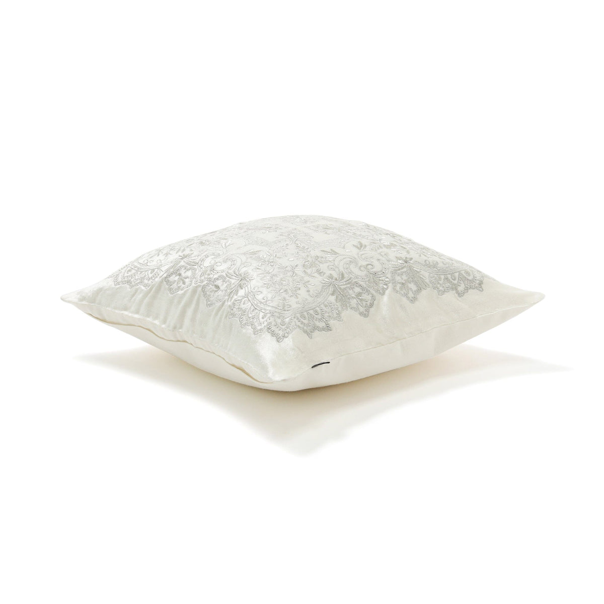 Emb Ornament Cushion Cover 450 X 450  White
