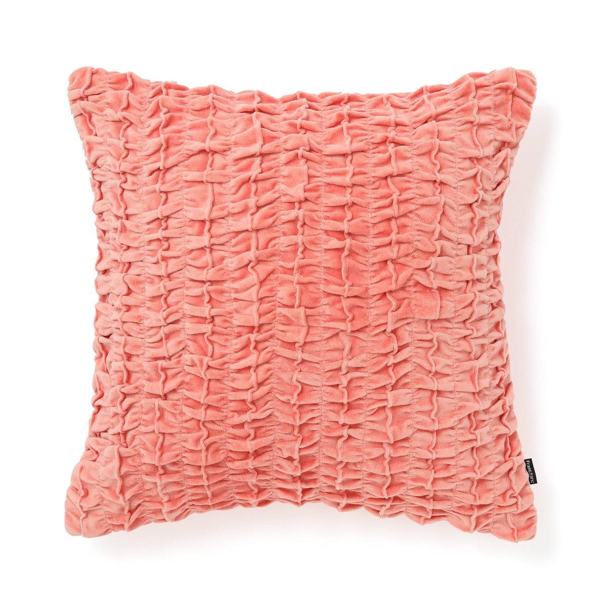 Velvet Gathered Cushion Cover 450 X 450  Pink