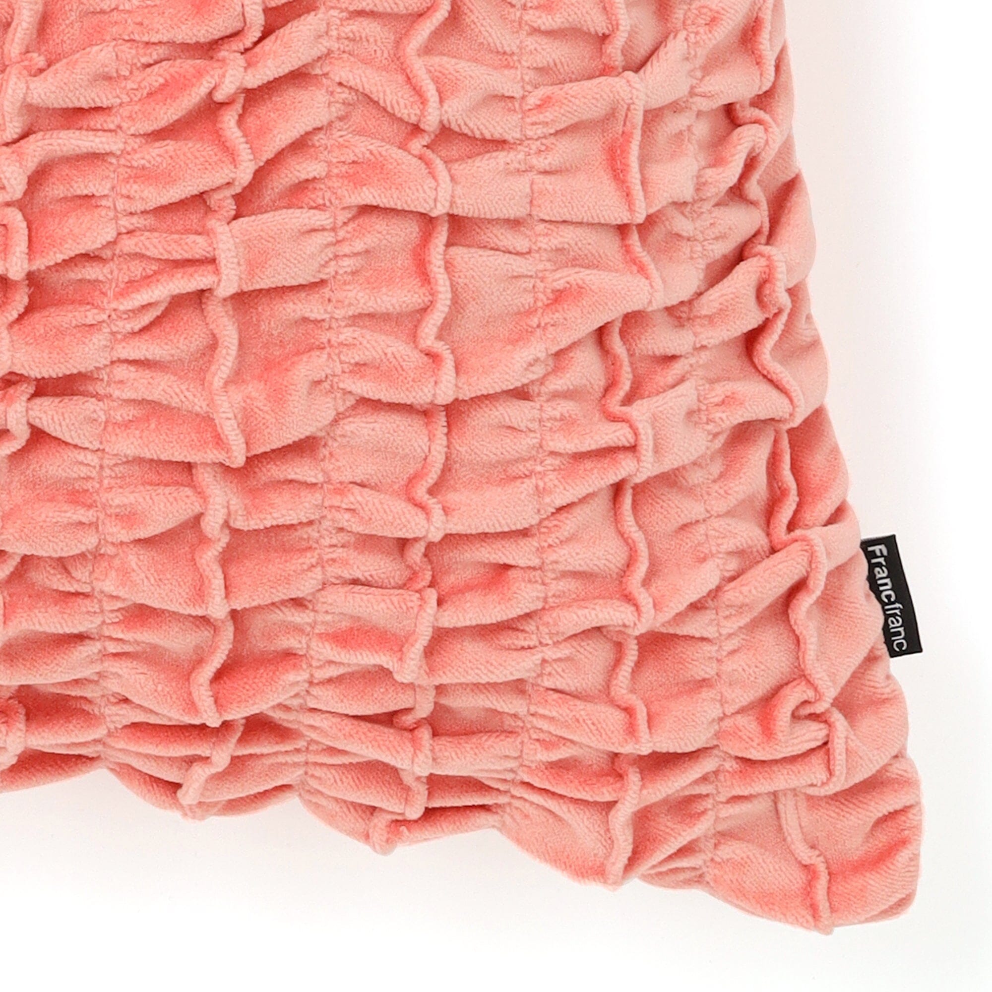 Velvet Gathered Cushion Cover 450 X 450  Pink