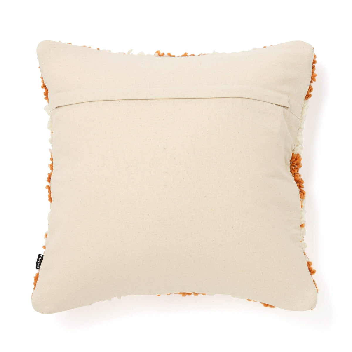 Loop Checkerboard Cushion Cover 450 X 450  Ivory X Orange