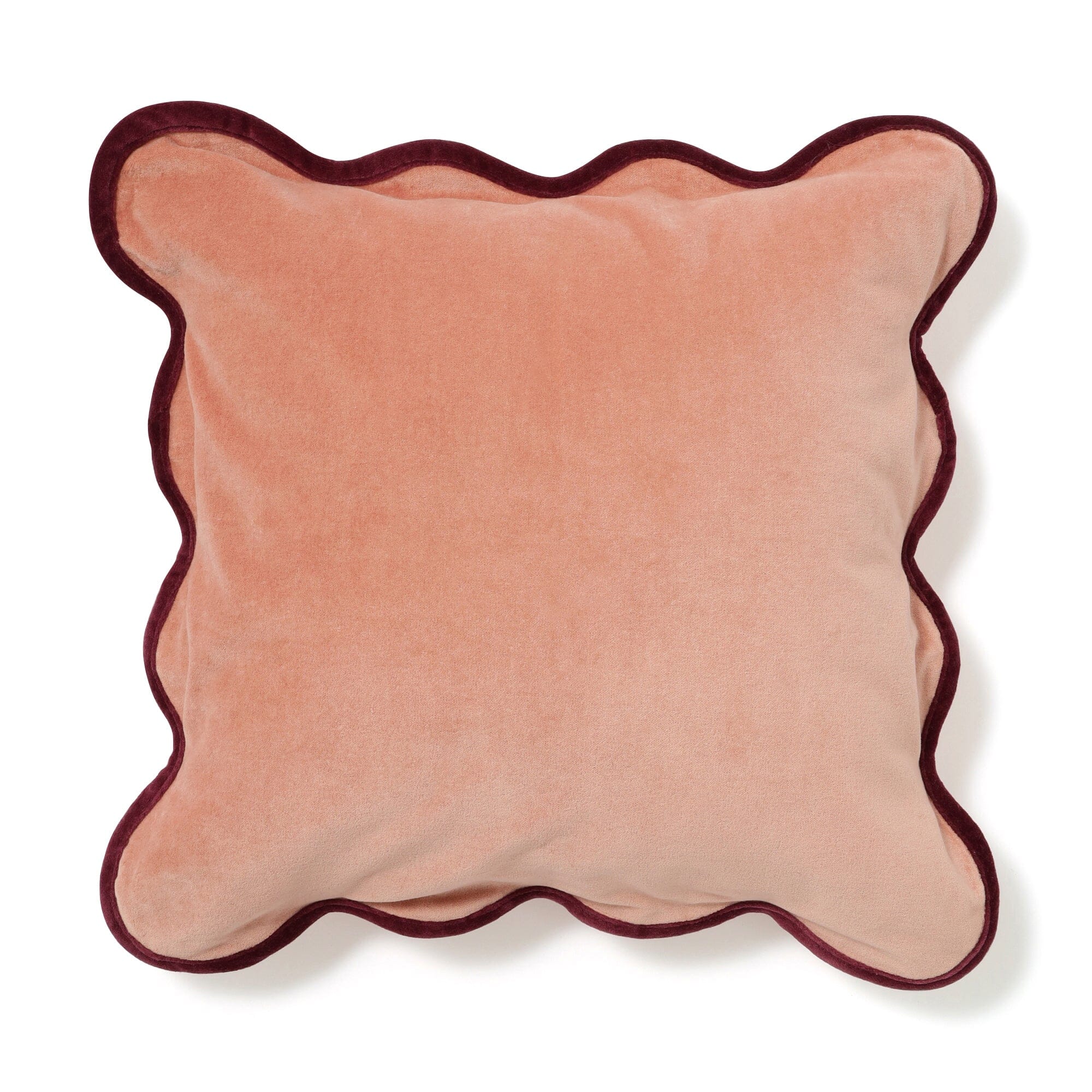 Velvet Wave Cushion Cover 450 X 450  Pink