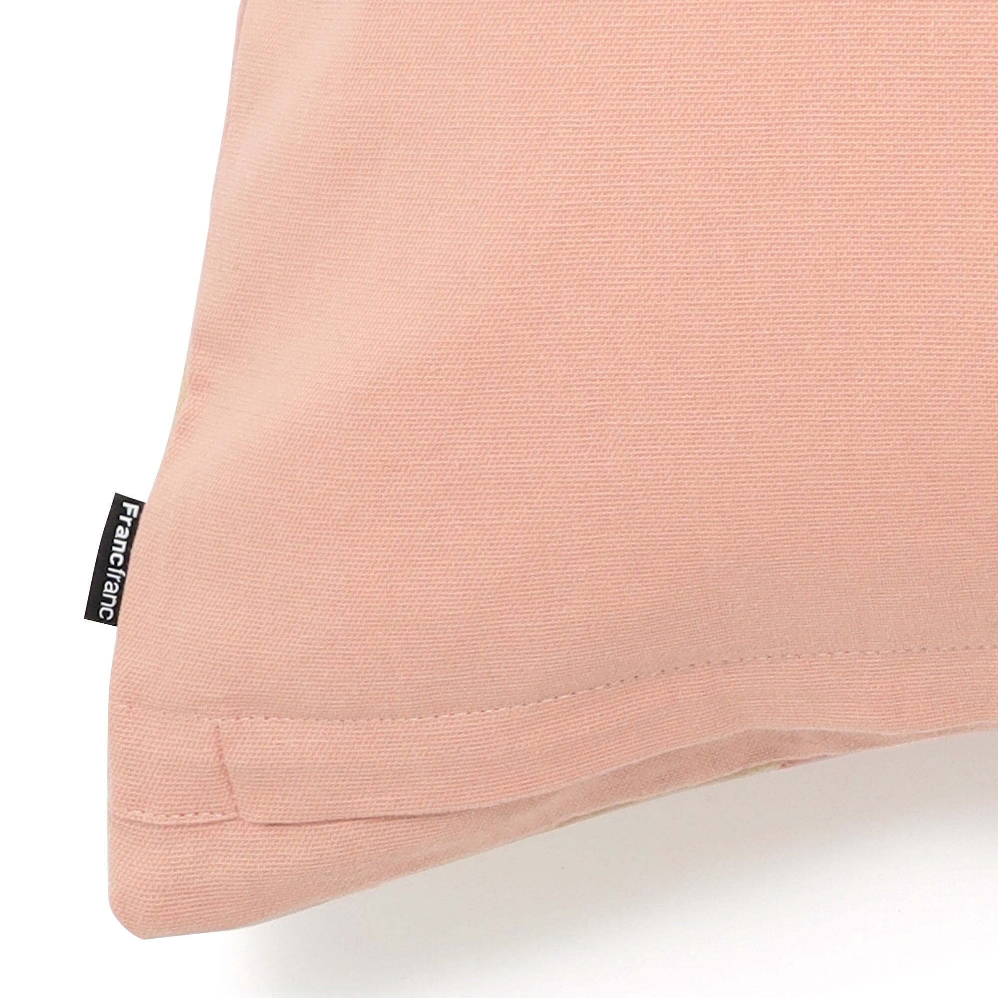 Velvet Stripe Cushion Cover 450 X 450  Beige X Pink