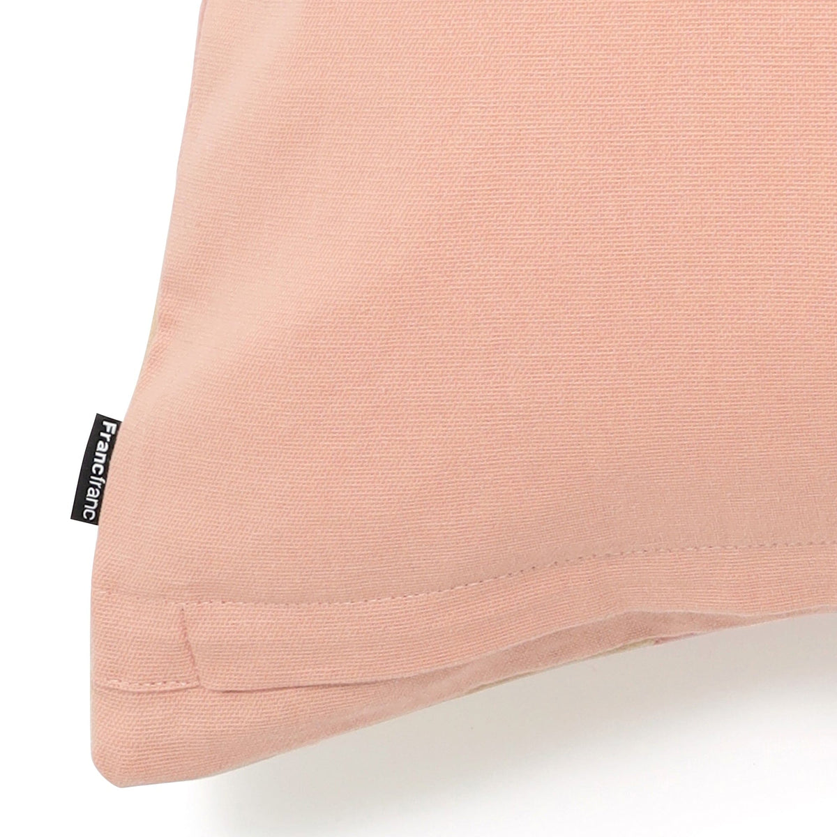 Velvet Stripe Cushion Cover 450 X 450  Beige X Pink
