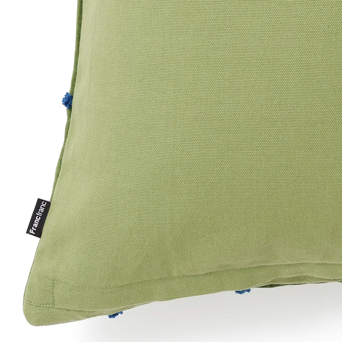 Velvet Windowpane Cushion Cover 450 X 450 Green