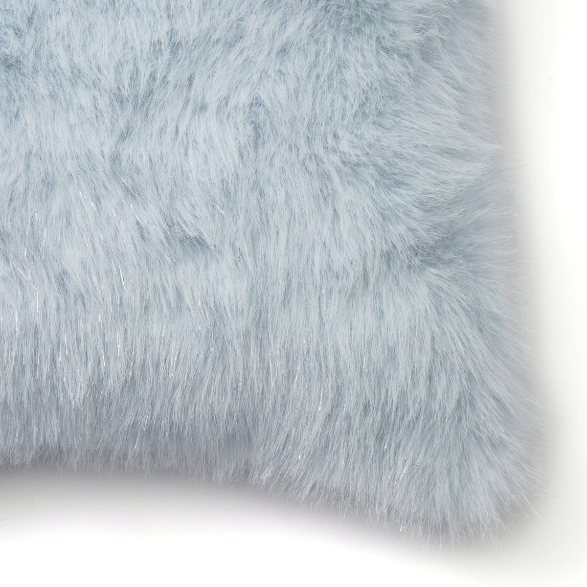 Eco Fur Cushion Cover 450 X 450 Light Blue
