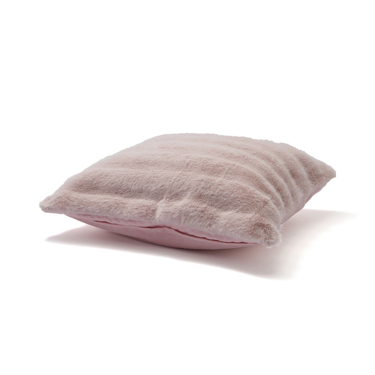 Eco fur Cushion Cover 450 X 450 Light Pink