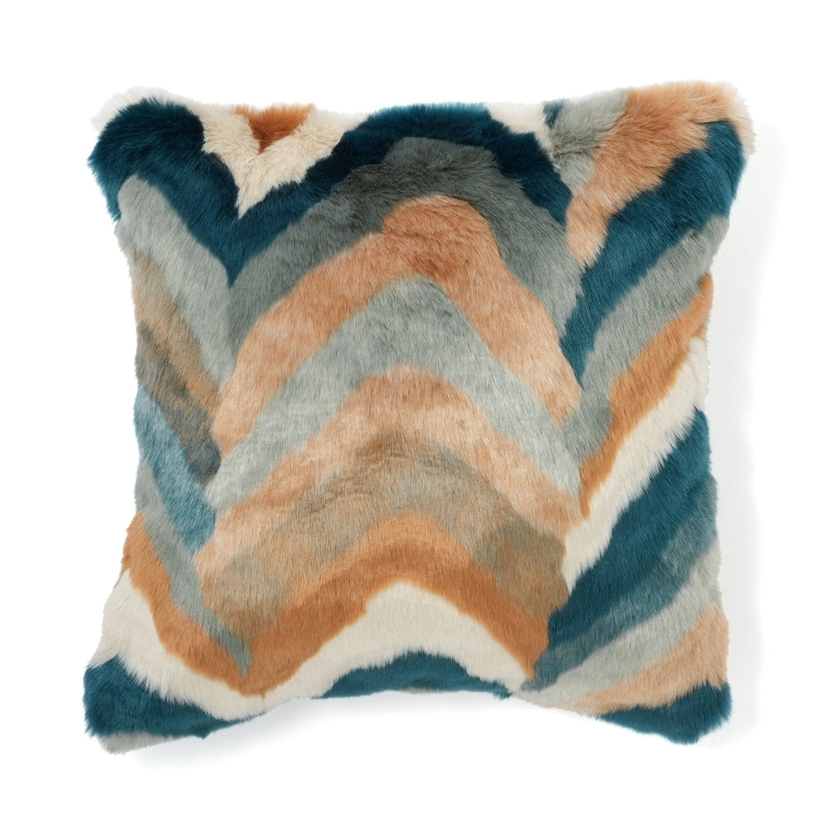 Eco Fur Cushion Cover 450 X 450 Multicolor
