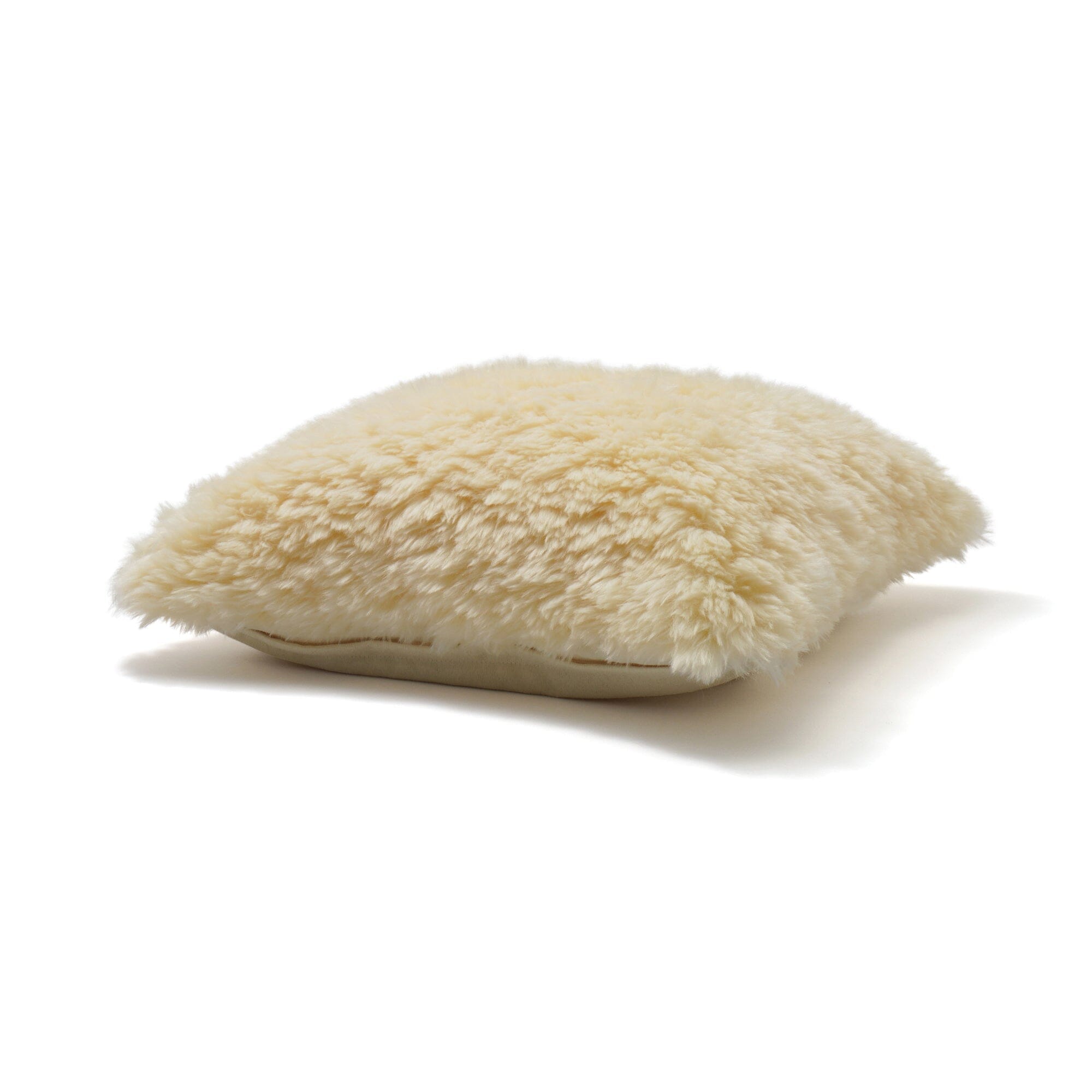 Eco Fur Cushion Cover 450 X 450 Light Yellow