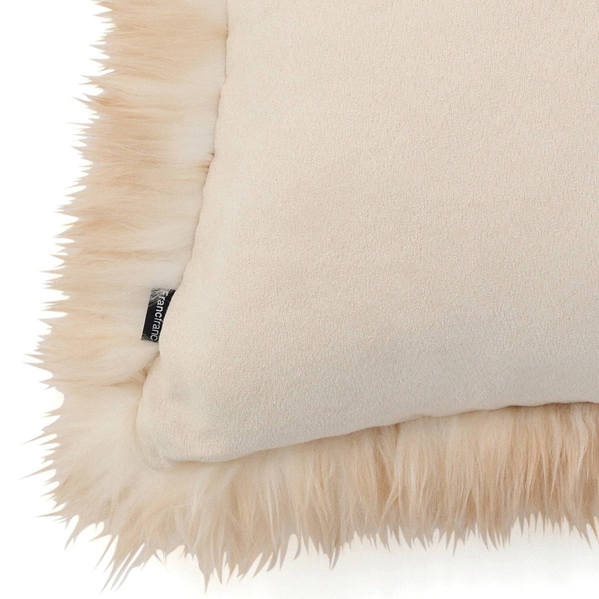 Eco Fur Cushion Cover 450 X 450 Cm Beige