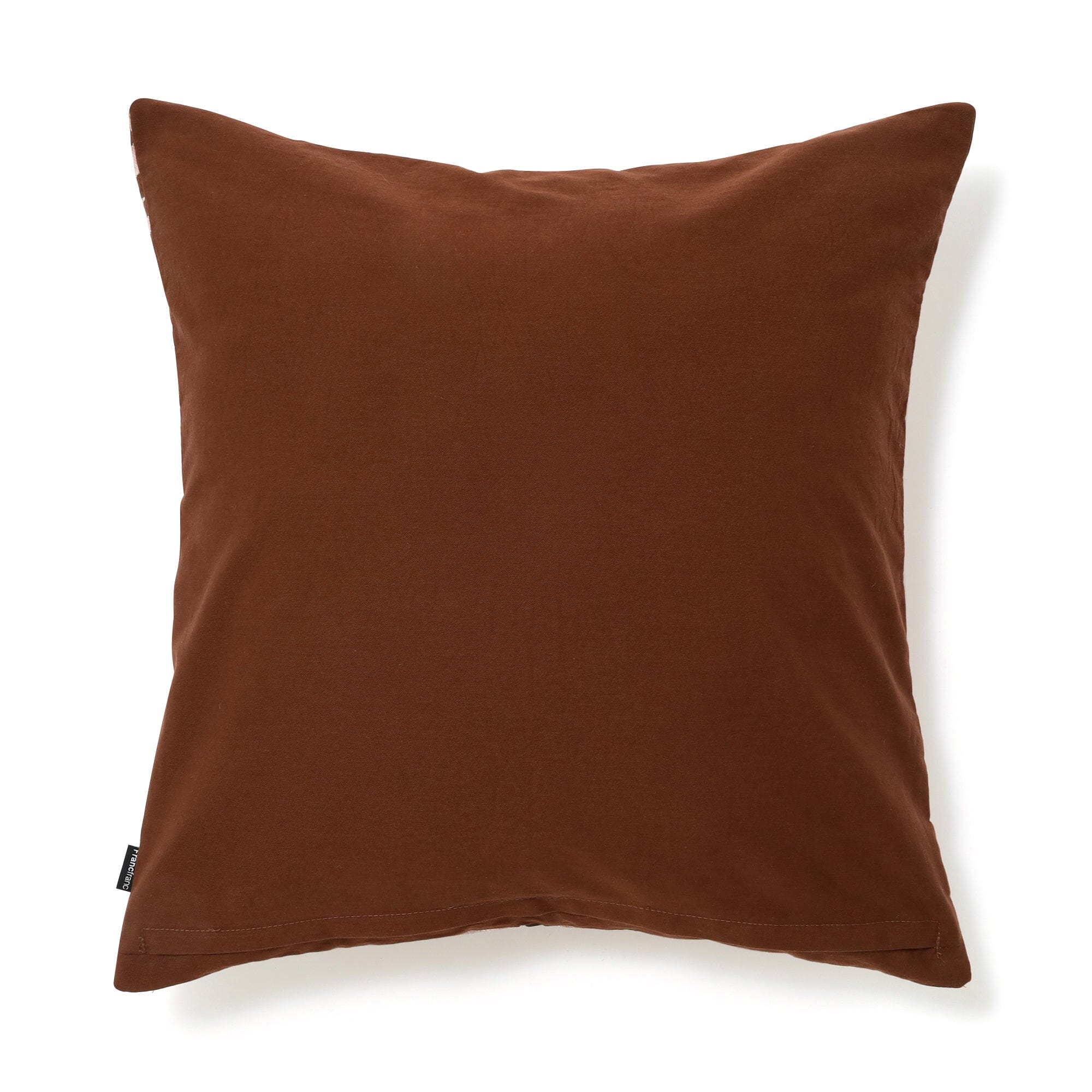 Jq Flower Cushion Cover 450 X 450  Pink X Brown