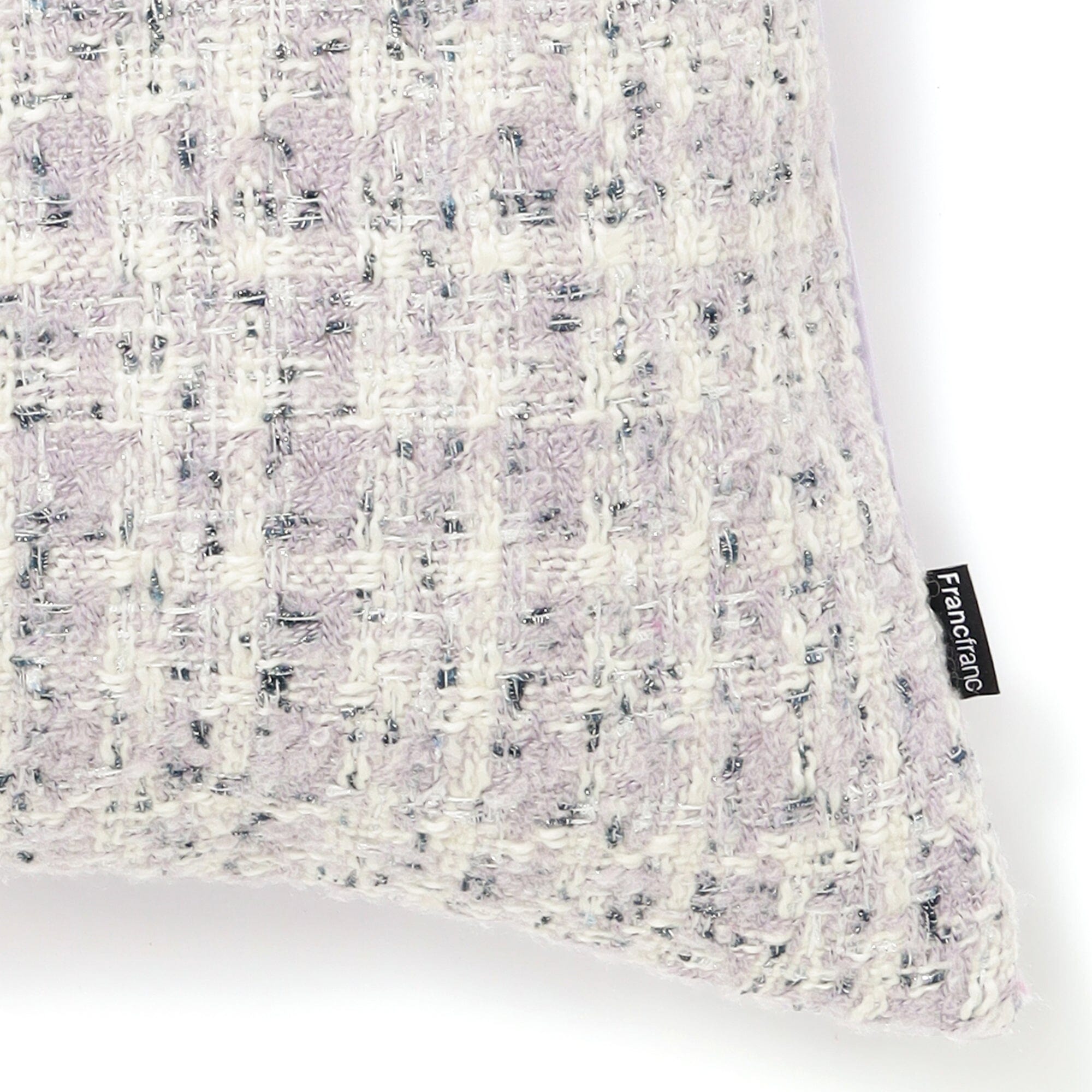 Fancy Tweed Cushion Cover 450 X 450  Purple