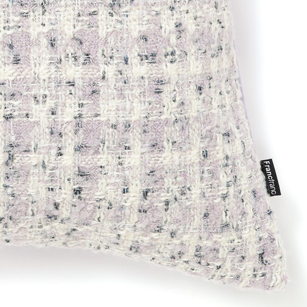 Fancy Tweed Cushion Cover 450 X 450  Purple