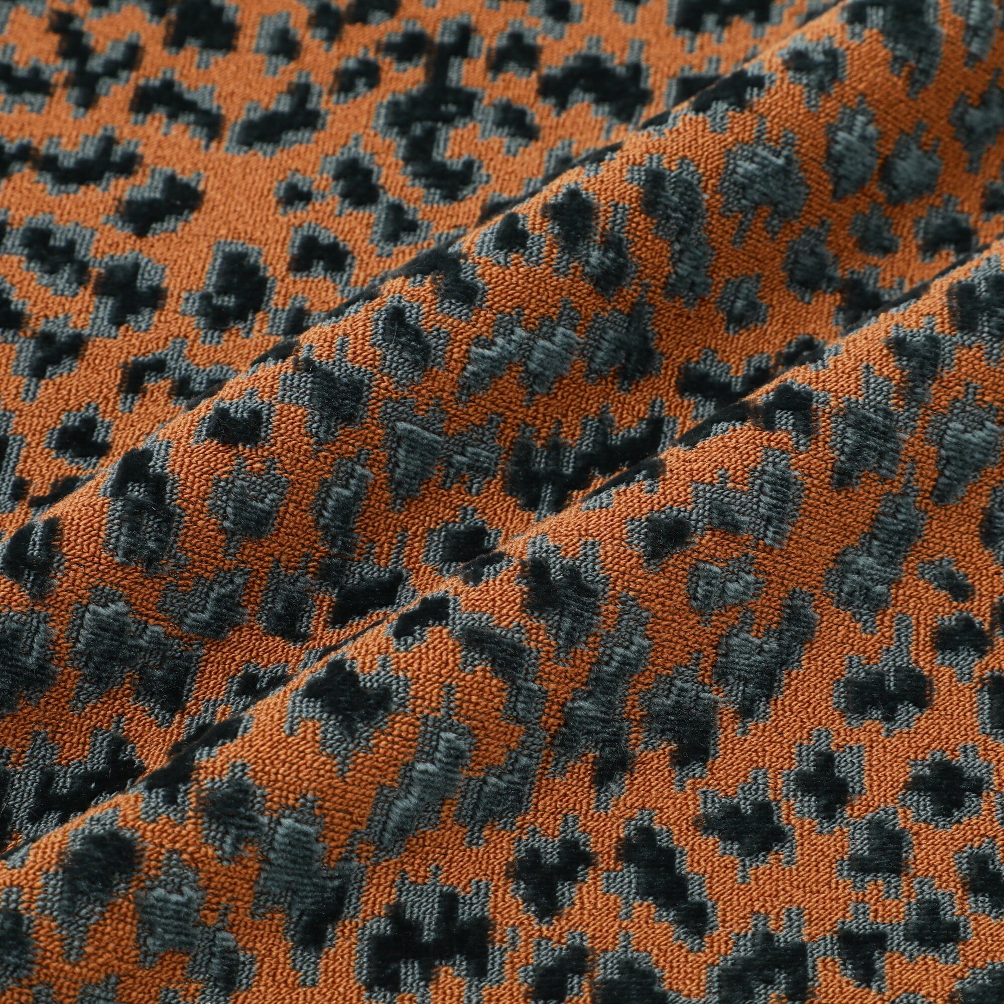 Jq Leopard Cushion Cover 450 X 450  Beige X Blue