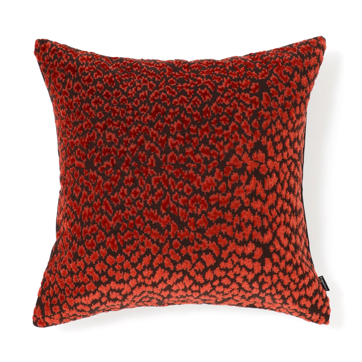Jq Leopard Cushion Cover 450 X 450  Brown X Orange