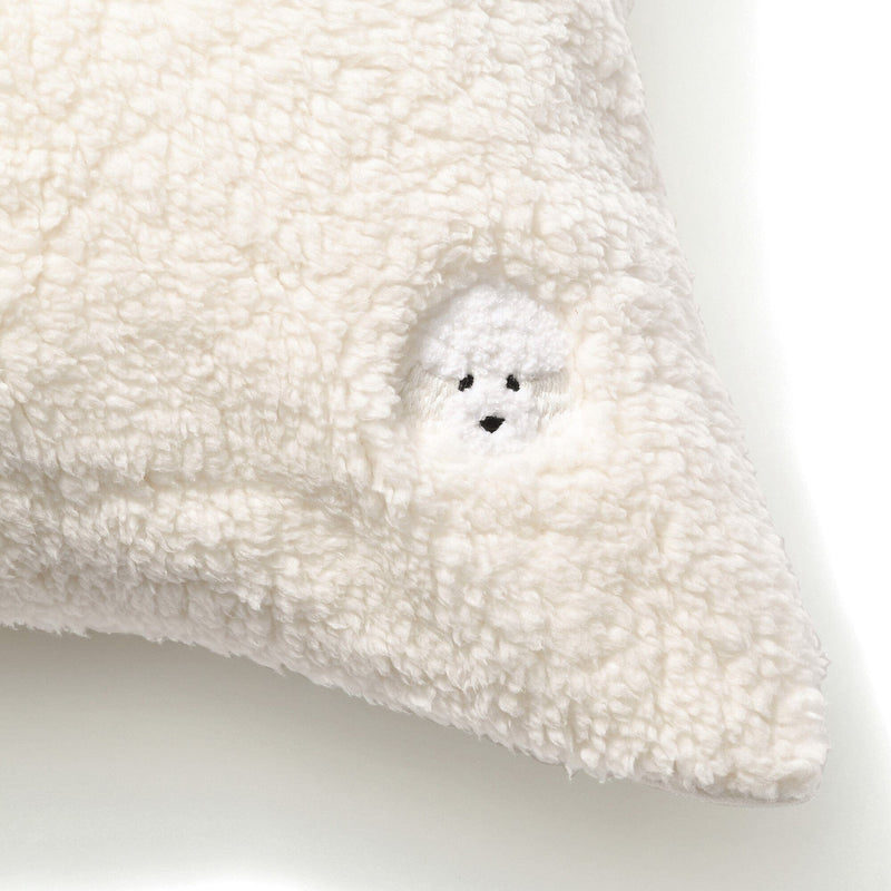 WARMY Poodle x Boa Pillow Case 700 x 500 Ivory