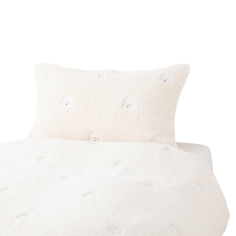 WARMY Poodle x Boa Pillow Case 700 x 500 Ivory