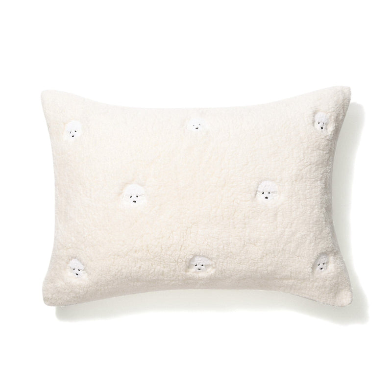 Warmy Poodle X Boa Pillowcase Ivory