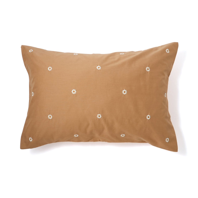 Daisy Embroidery Pillowcase 700X500 Beige