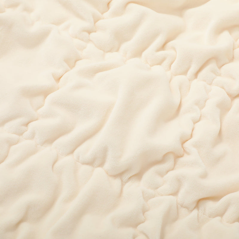 Warmy Square Quilt Pillowcase 700X500Mm Ivory