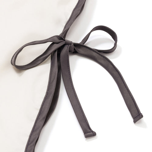 Fuwaro Cooling Pillow Cover Bicolor Wave Ivory X Dark Gray