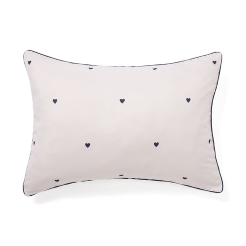 Fuwaro Cooling Pillow Cover Heart  Pink X Navy