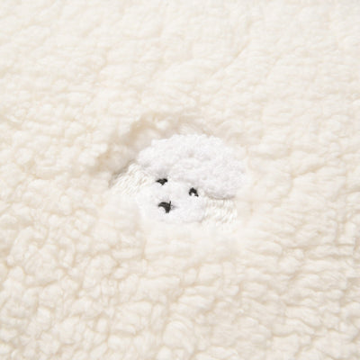 WARMY Poodle x Boa Comforter Case Single Ivory