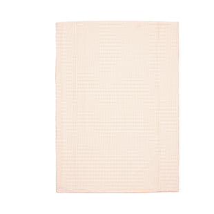 Sheer Check Comforter Single White X Orange