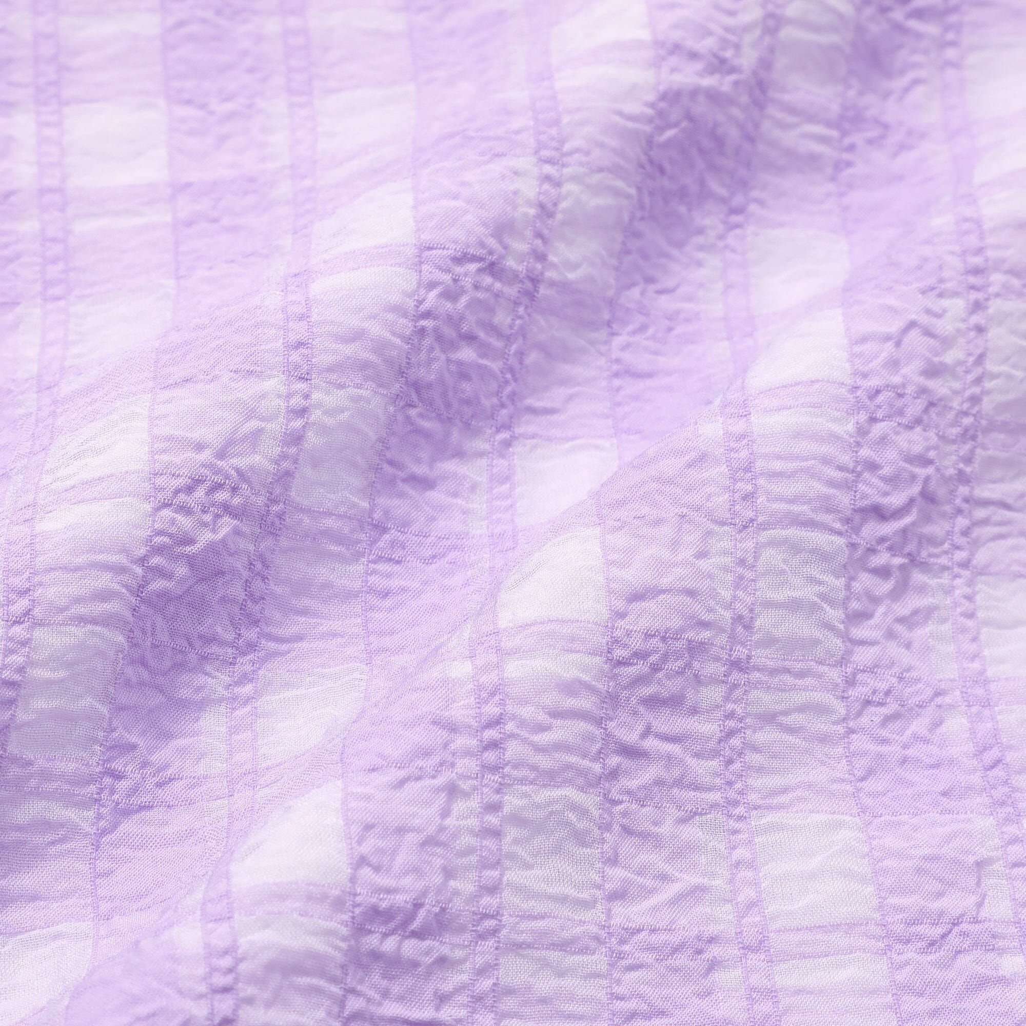 Sheer Check Ruffle Conforter Double Purple