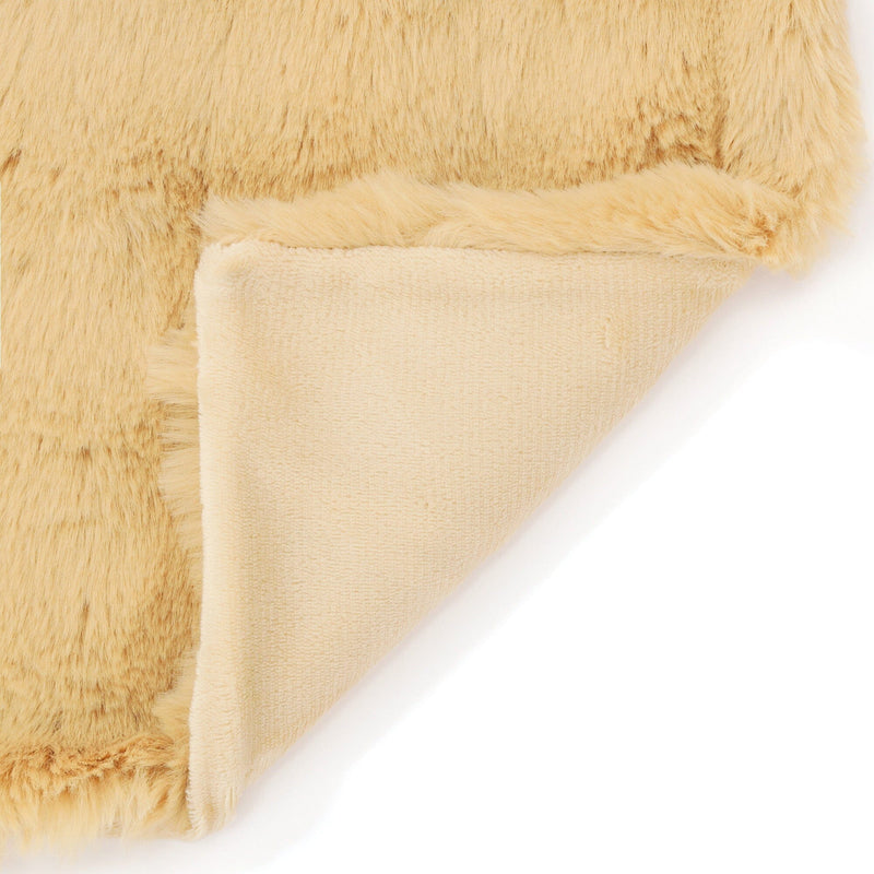 Warmy Pokomoko Fur Duvet Cover Double Yellow