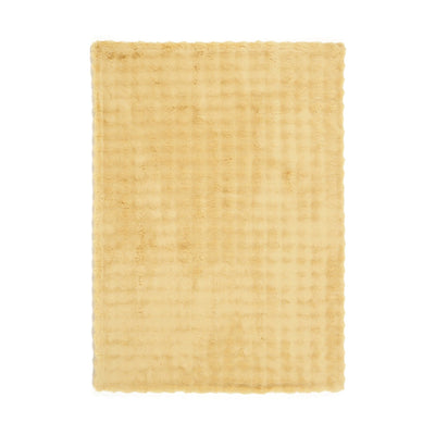 Warmy Pokomoko Fur Duvet Cover Double Yellow