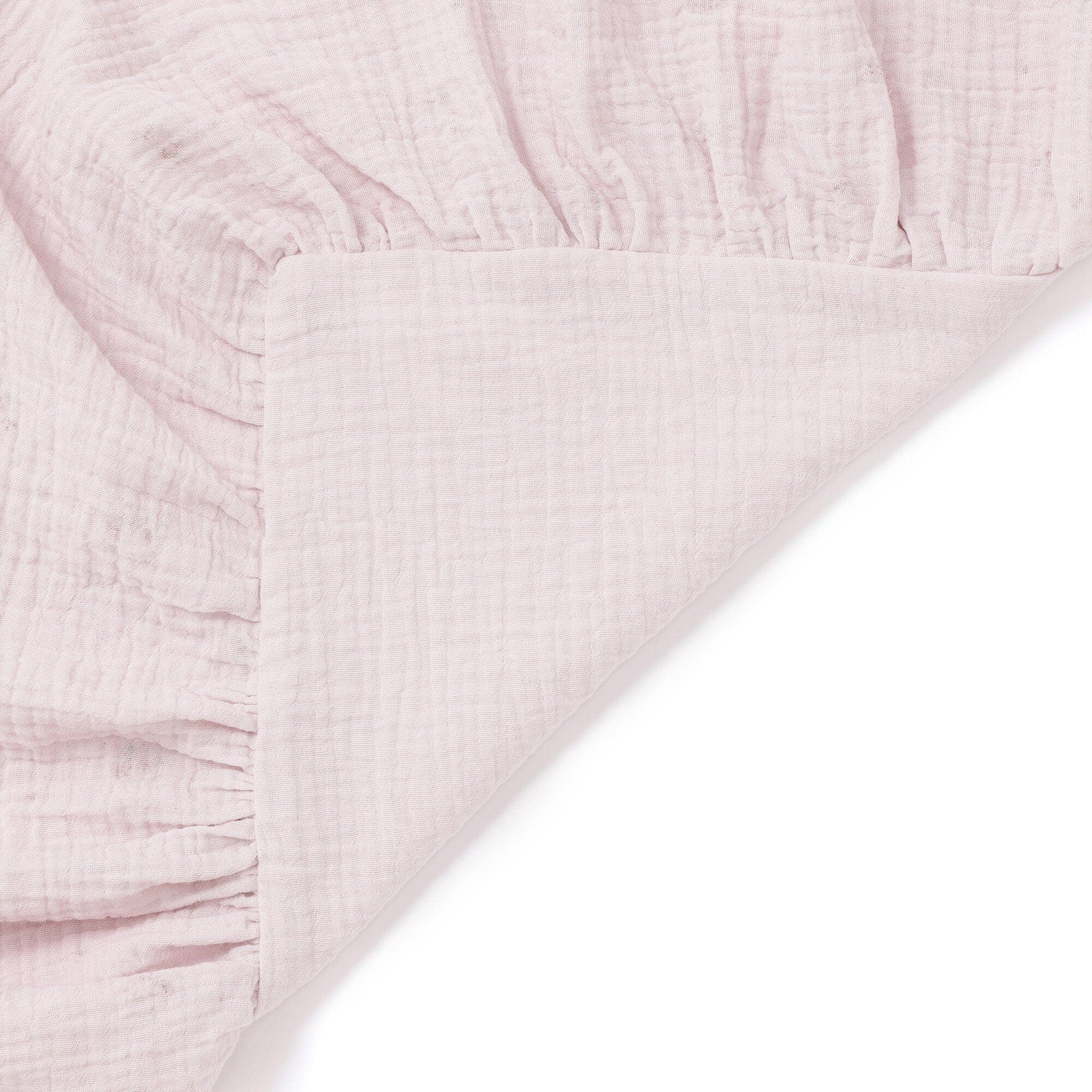 Frill Gauze Small Flower Comforter Case Single Pink
