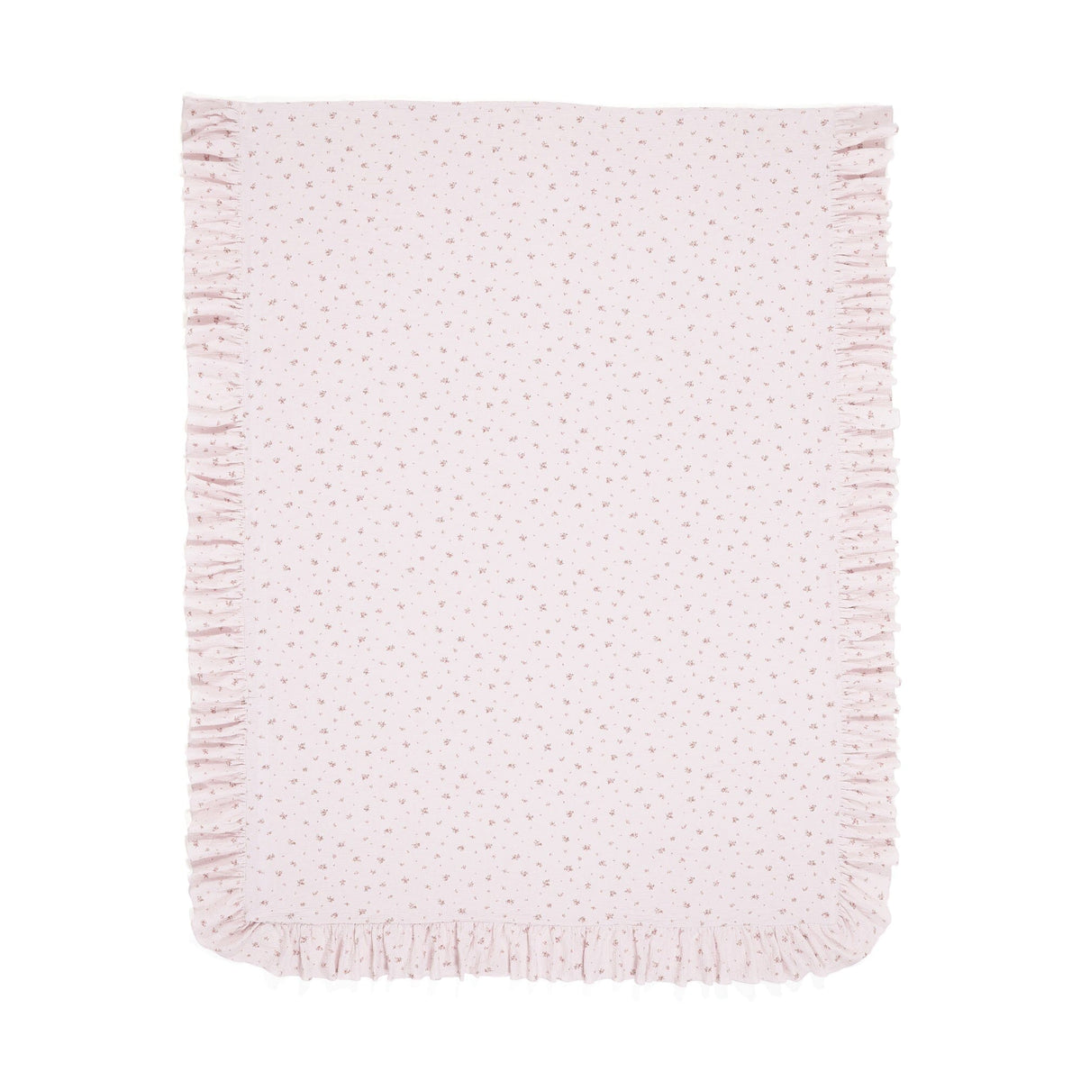 Frill Gauze Small Flower Comforter Case Single Pink