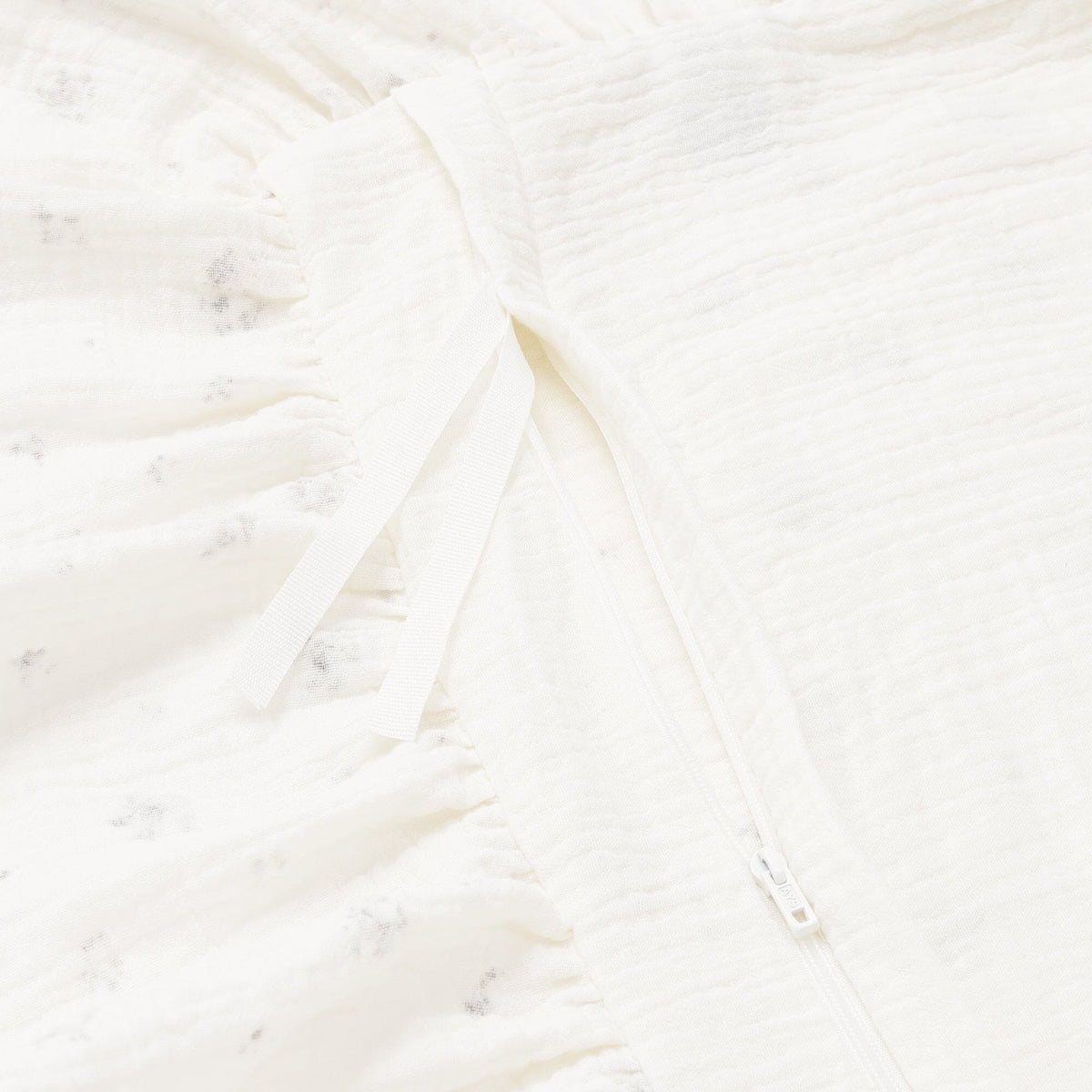 Frill Gauze Small Flower Comforter Case Double Gray
