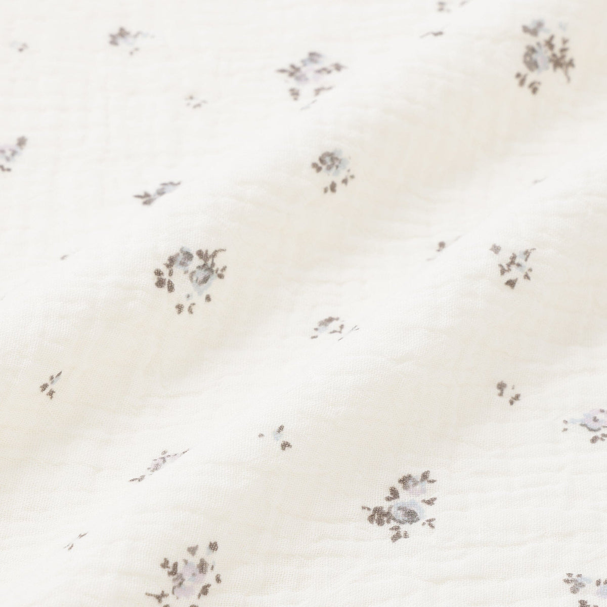 Frill Gauze Small Flower Comforter Case Double Gray