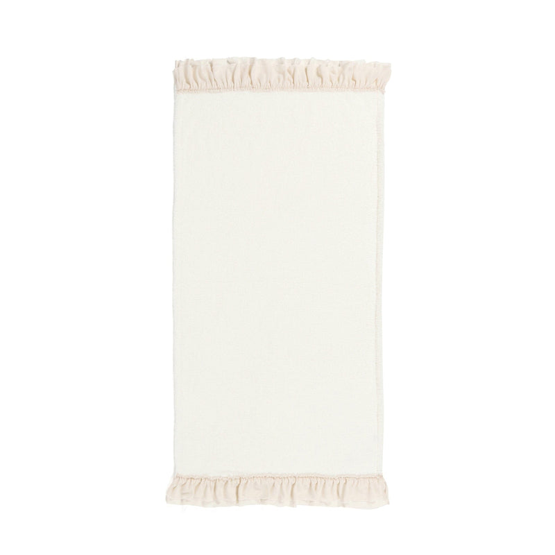 Howamoko Frill Throw (Knee Blanket) 1500 X 800 Ivory