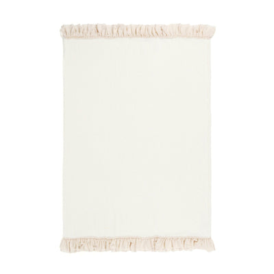 Howamoko Frill Throw (Lap Blanket) 1700 X 1300 Ivory