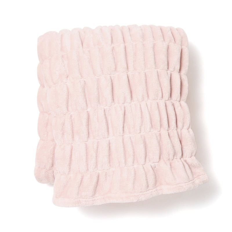 Fluffy Ripple Throw (Knee Blanket) 1700 x 1300 Pink