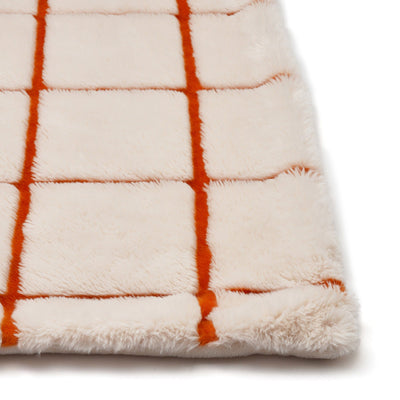 Fur Throw  1700 X 1300 Orange
