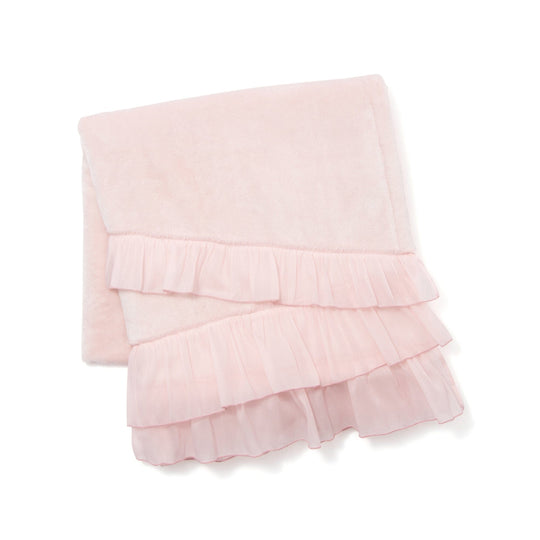 Smooth Frill Throw Single 1500 X 800 Pink