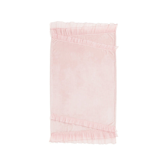 Smooth Frill Throw Single 1500 X 800 Pink