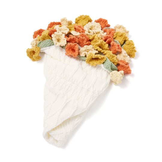 Flower Bouquet Throw  Φ900 Orange