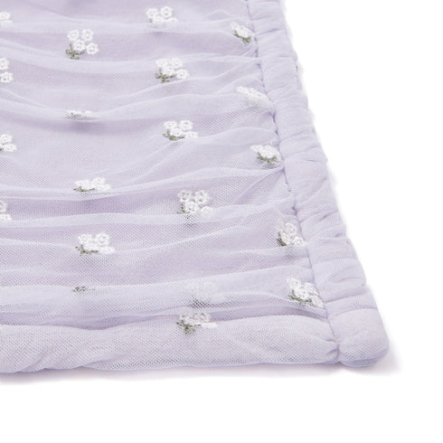 Tulle Embroidery Throw 1400 X 1000 Purple